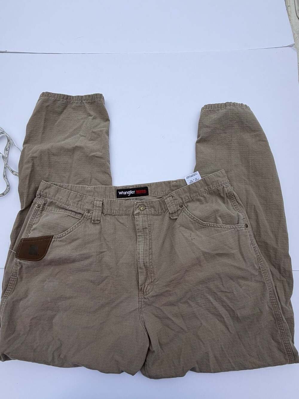 Wrangler Riggs Workwear Ripstop Ranger Cargo Pants Size 40x32 Tan - Picture 3 of 5